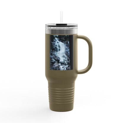 40oz Insulated Travel Mug with Waterfall Photo