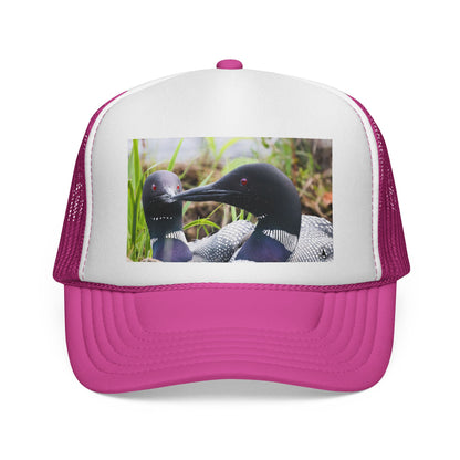 Loon Photo Trucker Cap — Wildlife Bird Hat for Nature Lovers