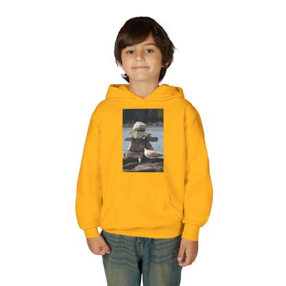 Youth Hoodie with Cute Duck Plush Photo — Kids' Cozy Animal Pullover