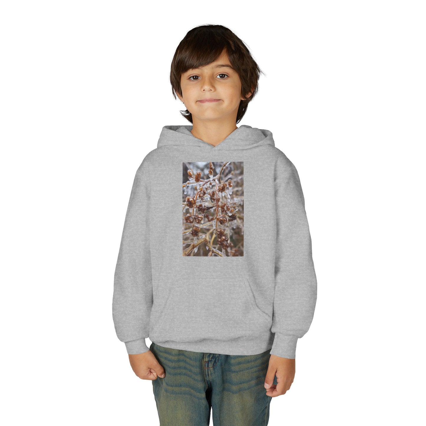 Youth Hoodie — Frosted Winter Berries Photo Print