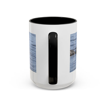 Loon Family Accent Coffee Mug — Scenic Lake Bird Photography (11/15oz)