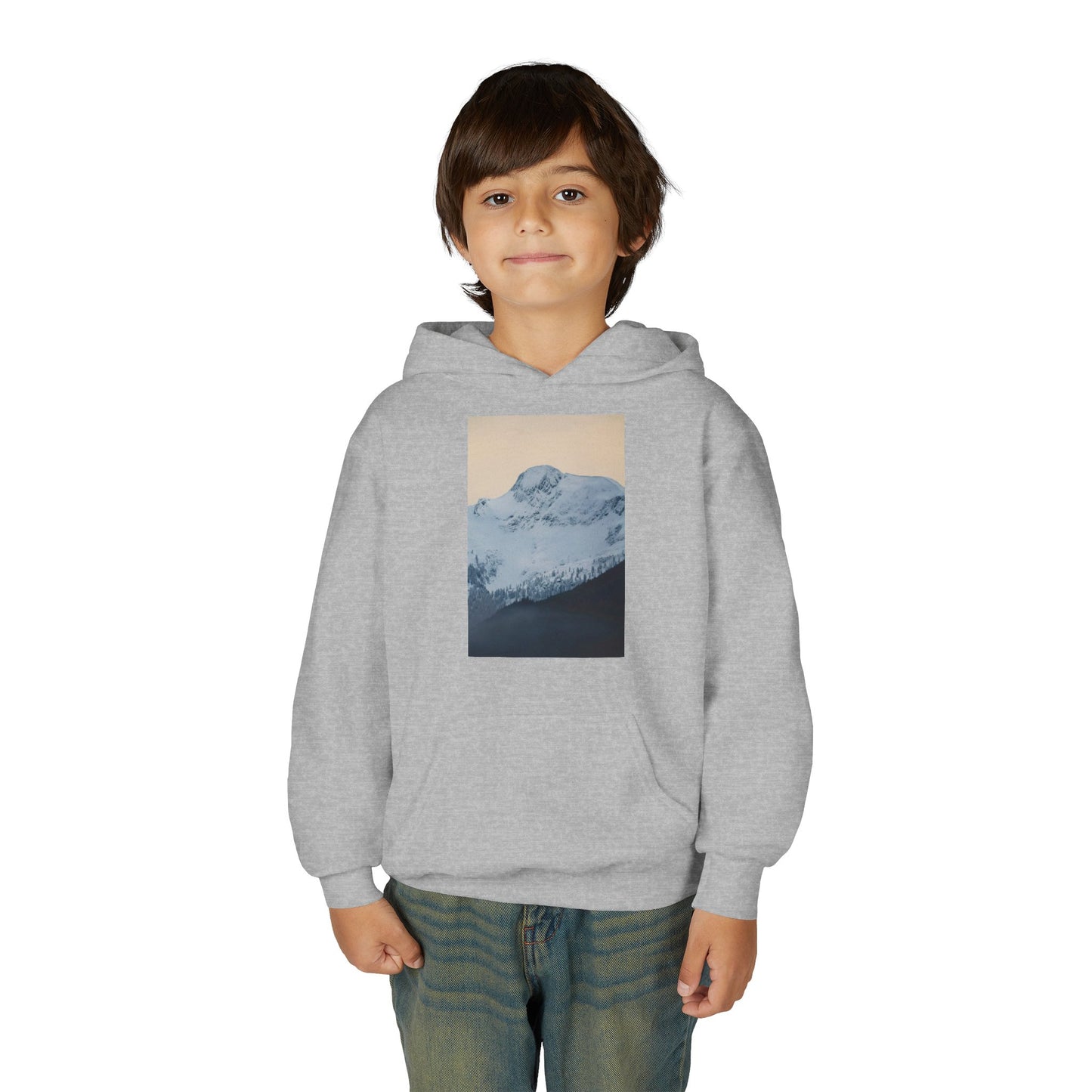 Mountain Mist Youth Hoodie – Snow Peak Graphic Pullover