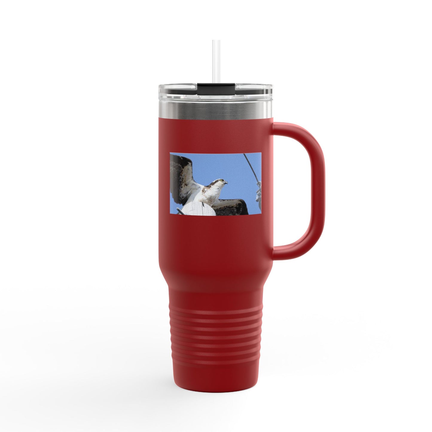 40oz Insulated Travel Mug — Seagull Photo Beach Tumbler