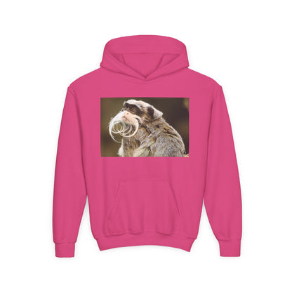 Youth Hoodie with Mustached Tamandua Anteater Photo – Cute Animal Kids Sweatshirt