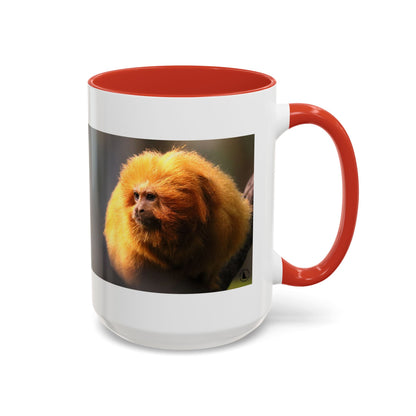 Golden Lion Tamarin Coffee Mug — Cute Exotic Monkey Accent Mug (11/15oz)