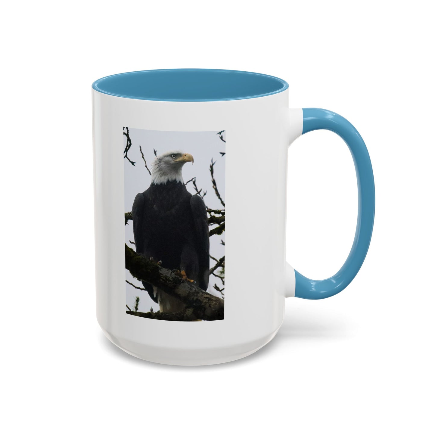 Bald Eagle Accent Coffee Mug – Patriotic Wildlife 11/15oz