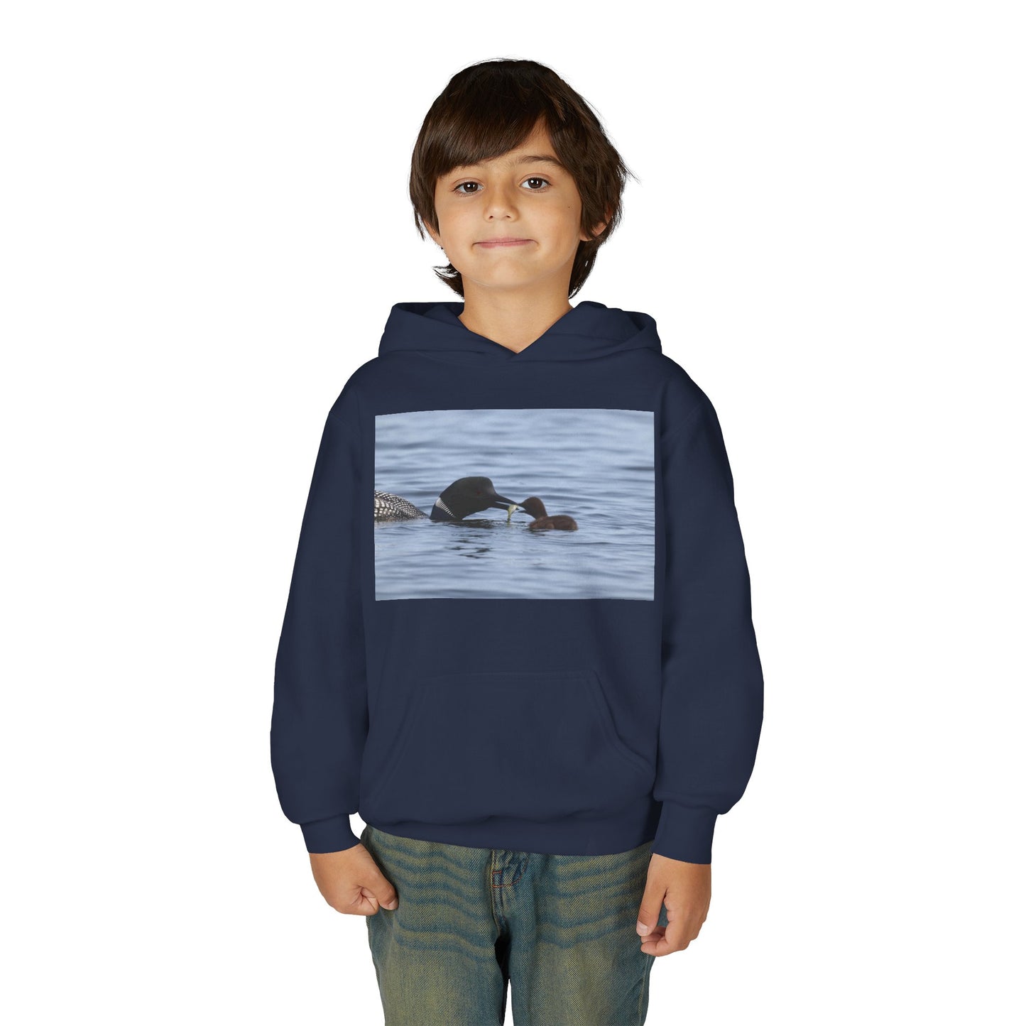 Duck Family Photo Hoodie — Youth Wildlife Nature Hoodie