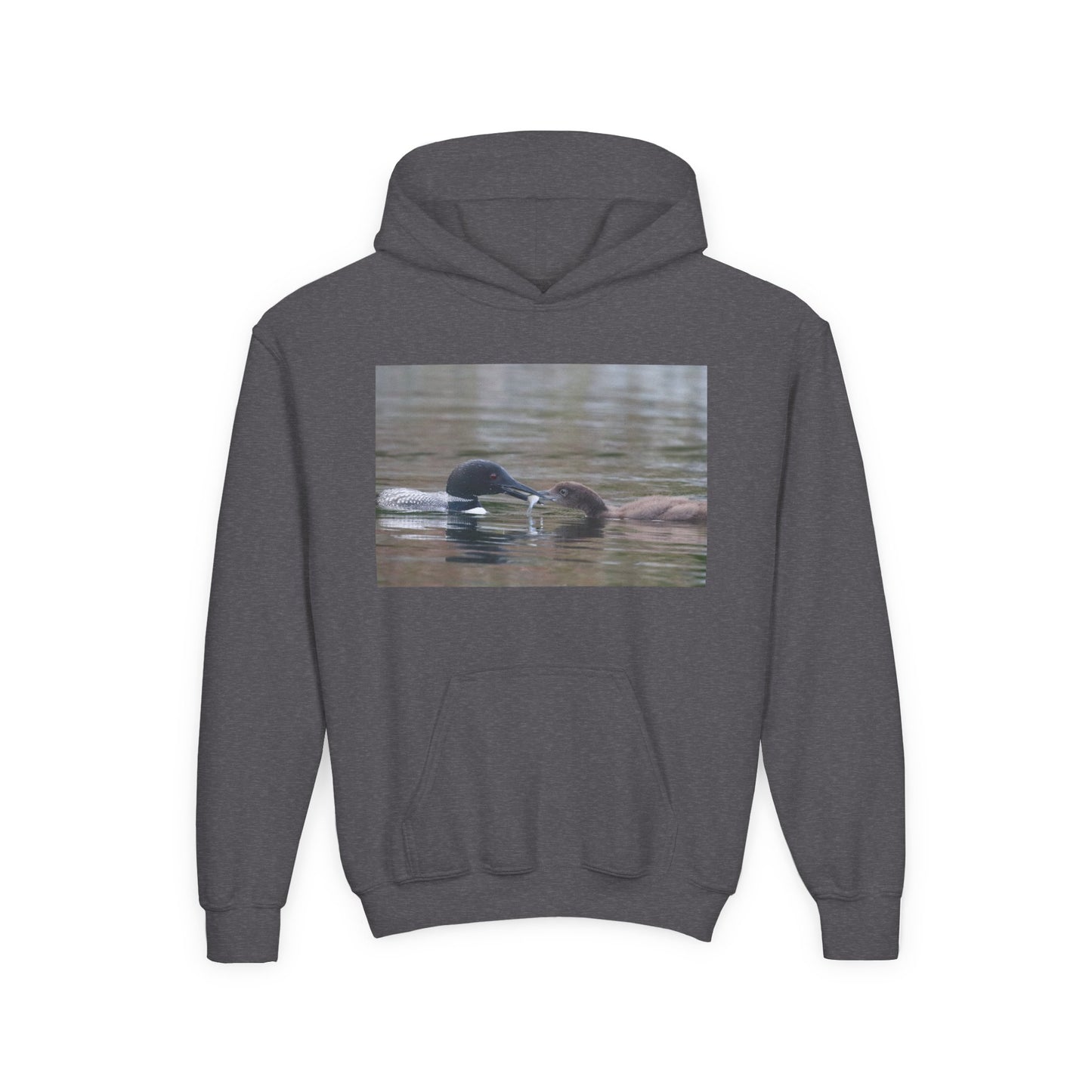 Youth Hoodie — Swimming Ducks Nature Photo Sweatshirt