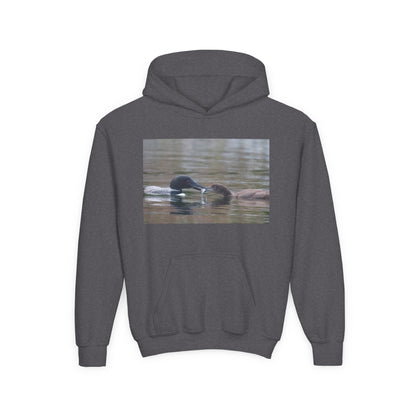 Youth Hoodie — Swimming Ducks Nature Photo Sweatshirt