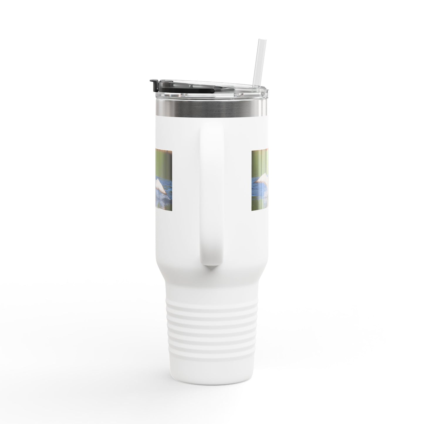 40oz Insulated Travel Mug - Black Guillemot Wildlife Photo