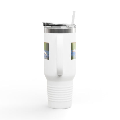 40oz Insulated Travel Mug - Black Guillemot Wildlife Photo