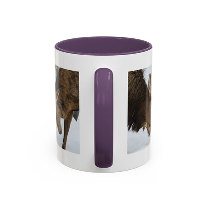 Deer Antler Clash Coffee Mug — Rustic Wildlife Accent Mug (11/15oz)