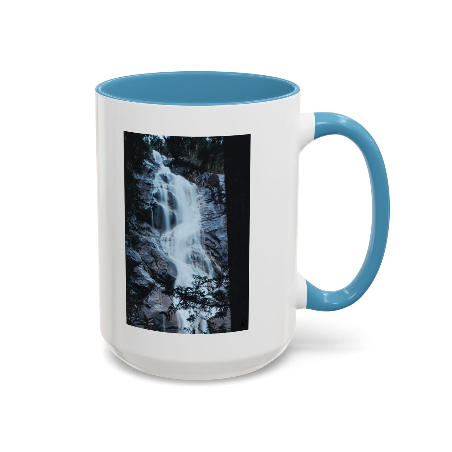 Waterfall Photo Accent Coffee Mug – Scenic Nature Travel Gift (11/15oz)