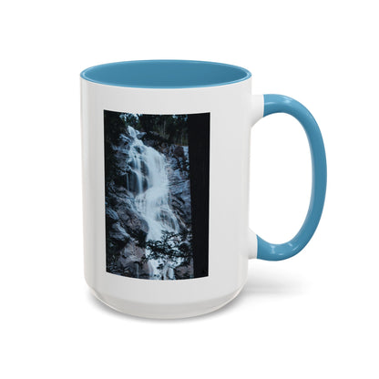 Waterfall Photo Accent Coffee Mug – Scenic Nature Travel Gift (11/15oz)