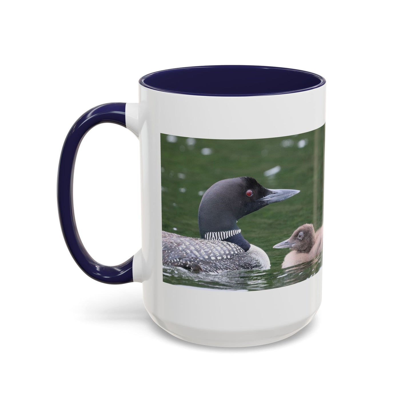 Loon Family Accent Coffee Mug – Wildlife Photo Tea Mug (11/15 oz)