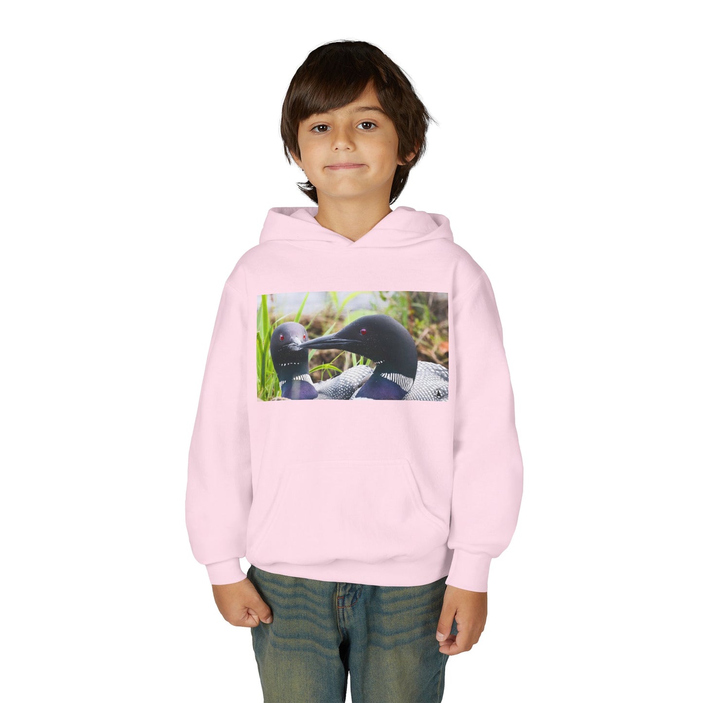 Youth Hoodie — Realistic Waterfowl Duck Photo Print