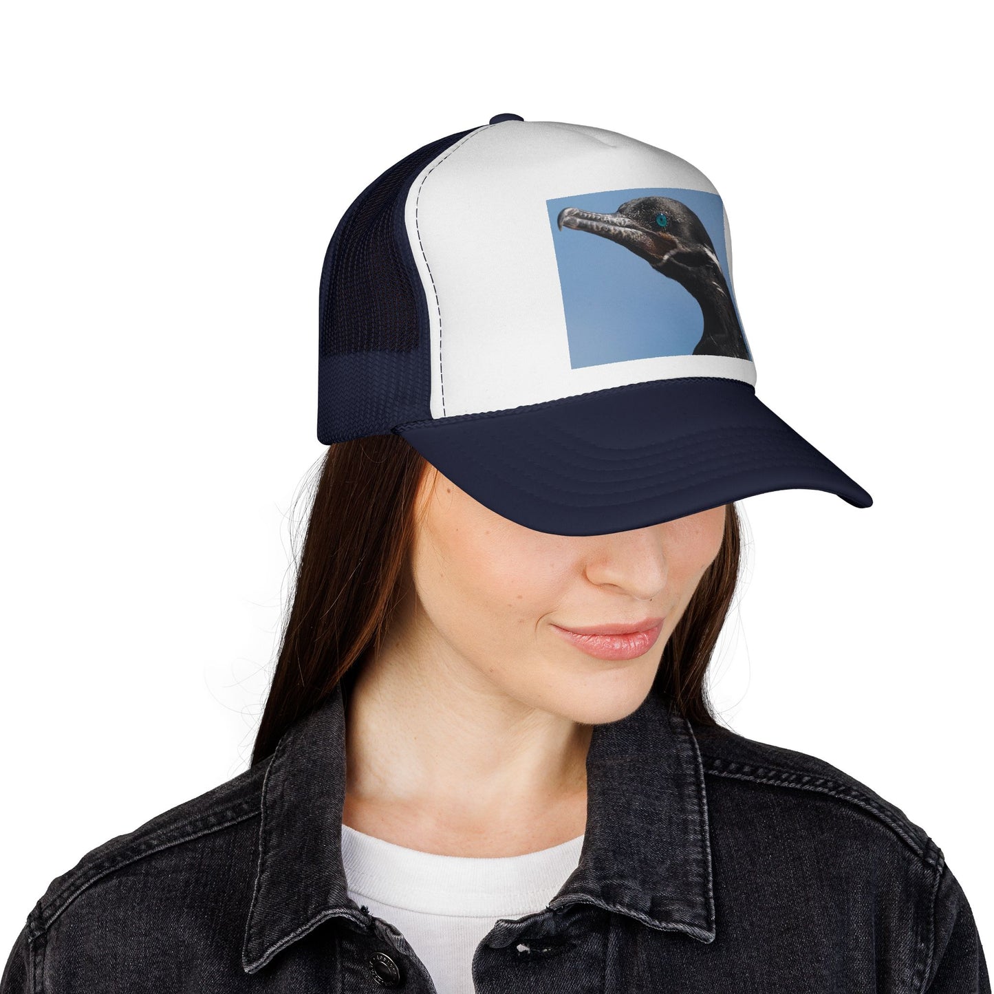 Cormorant Photo Trucker Cap – Coastal Birdwatcher Hat