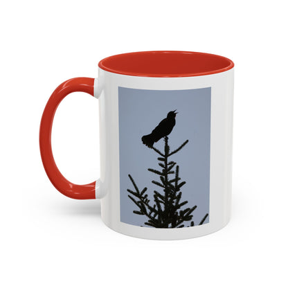 Songbird Silhouette Accent Coffee Mug — Black Interior 11/15oz