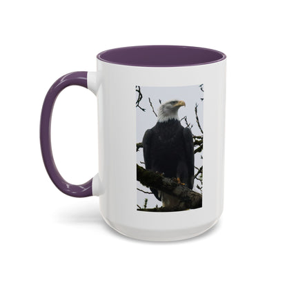 Bald Eagle Accent Coffee Mug – Patriotic Wildlife 11/15oz