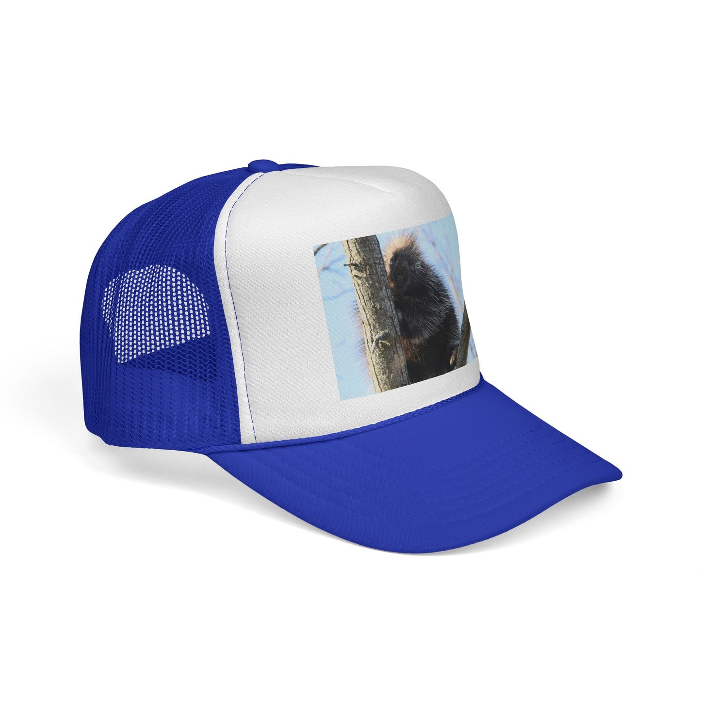 Porcupine Photo Trucker Cap - Cute Wildlife Hat for Nature Lovers