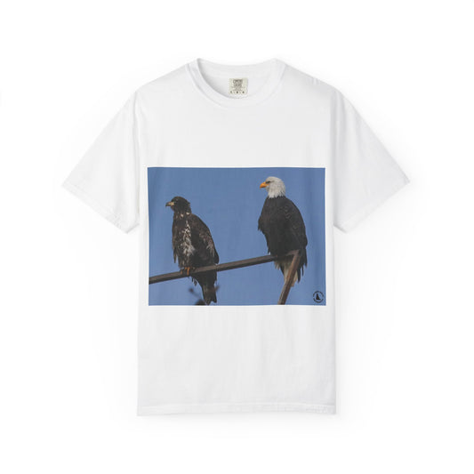 Eagles in Harmony: Majestic Bald Eagles, Wildlife Photography, Raptor Portraitphotography shirts