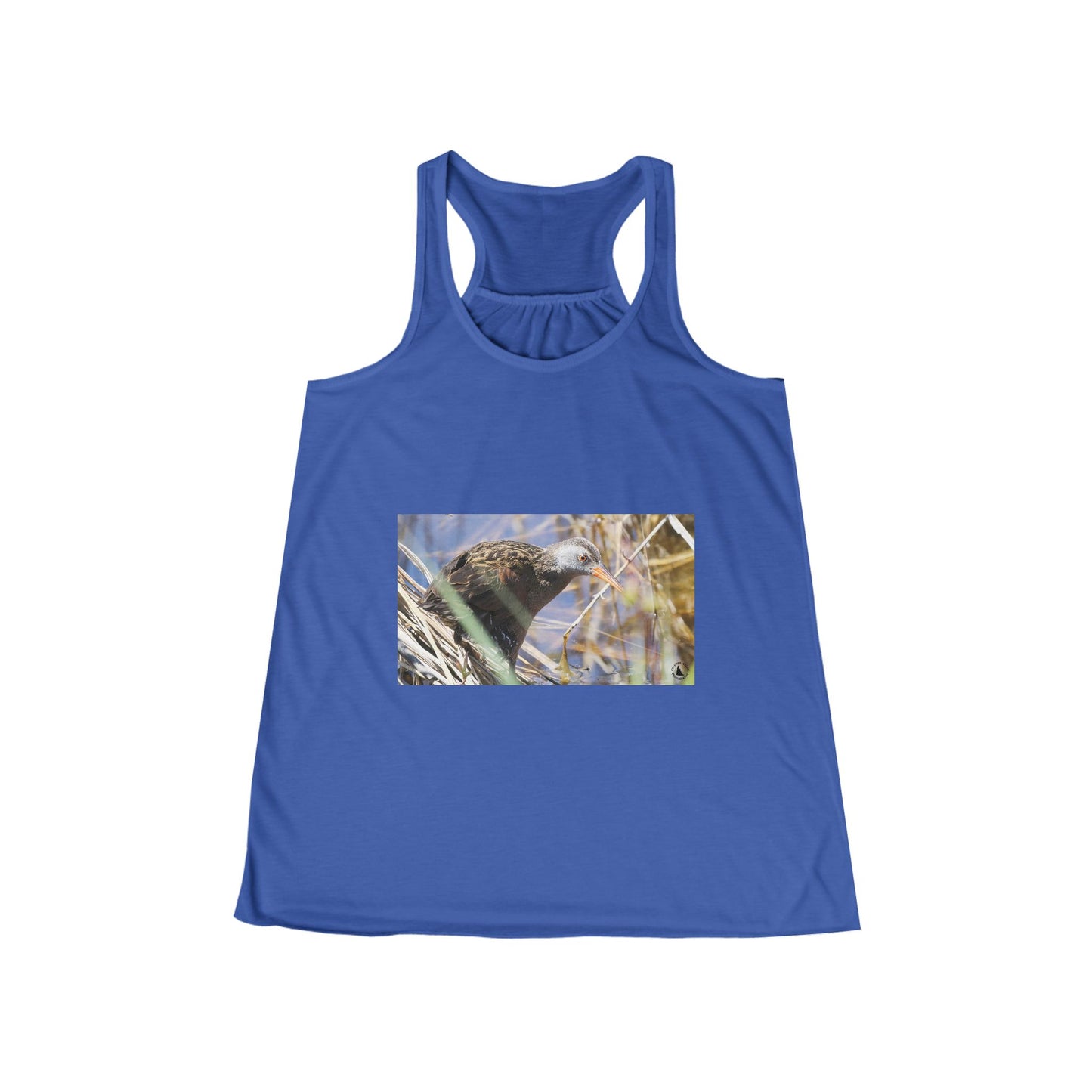 Raven in Reeds Women's Racerback Tank — Nature Bird Photography Tee