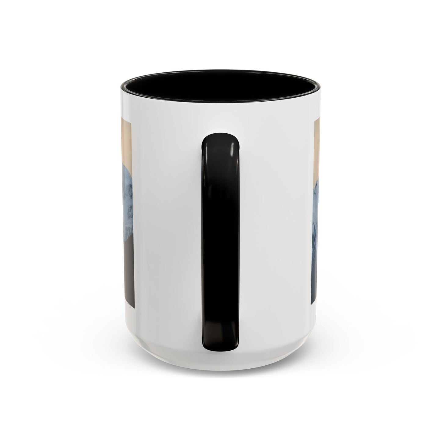 Mountain Sunrise Accent Coffee Mug — Scenic Snow Peak Photo (11/15oz)