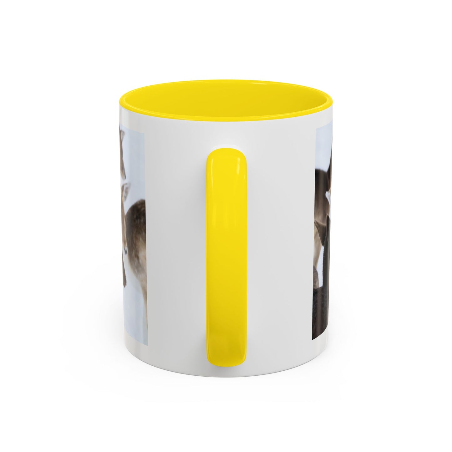 Deer Herd Accent Coffee Mug — Wildlife Photo Ceramic Mug (11/15oz)