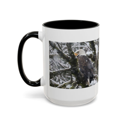 Bald Eagle Winter Photo Coffee Mug — 11/15oz Accent Mug