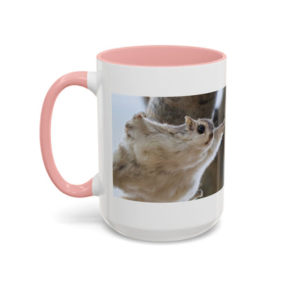 Flying Squirrel Accent Coffee Mug — Cute Wildlife Photo Mug (11/15oz)