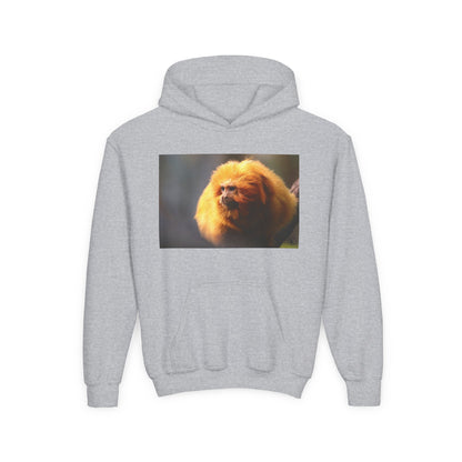 Golden Lion Tamarin Youth Hoodie — Cute Monkey Photo Sweatshirt for Kids
