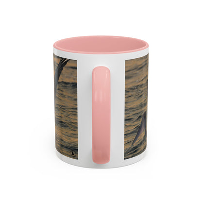 Pelican Sunrise Accent Coffee Mug — 11/15oz Ceramic Mug for Bird Lovers