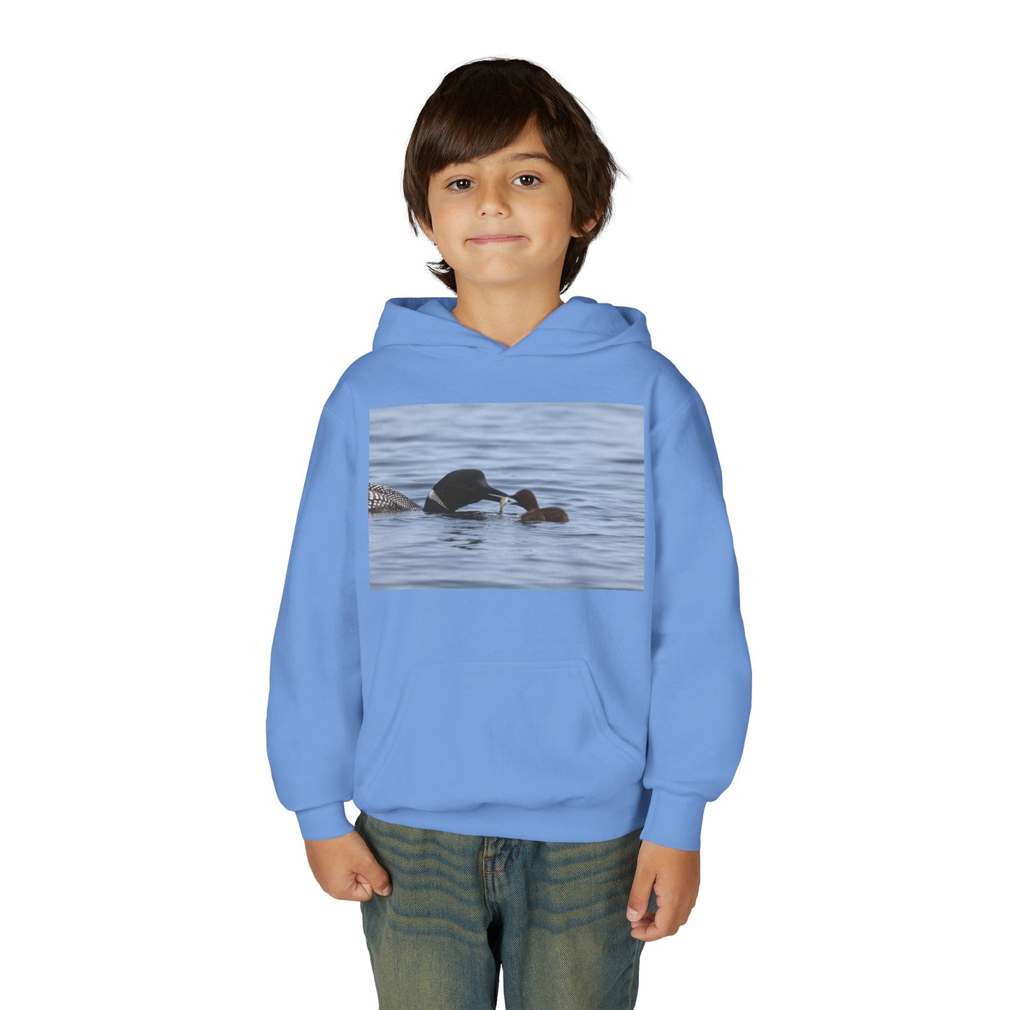 Duck Family Photo Hoodie — Youth Wildlife Nature Hoodie