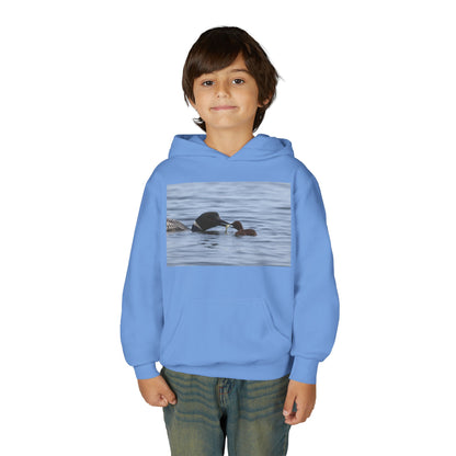 Duck Family Photo Hoodie — Youth Wildlife Nature Hoodie