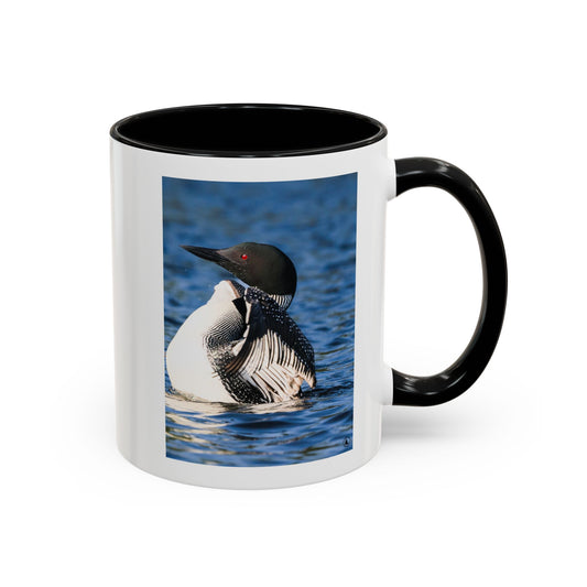 Loon Photo Accent Coffee Mug — Wildlife Nature Bird Lover Gift (11/15oz)