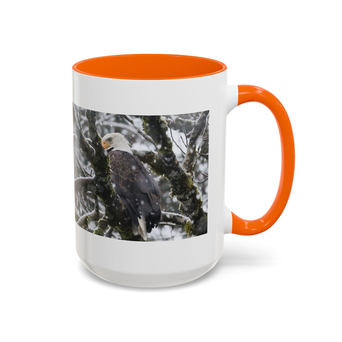 Bald Eagle Winter Photo Coffee Mug — 11/15oz Accent Mug