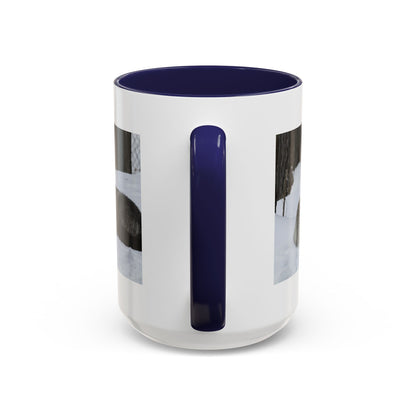 Wolf Pair Accent Coffee Mug – Winter Wildlife Photo Mug (11/15 oz)