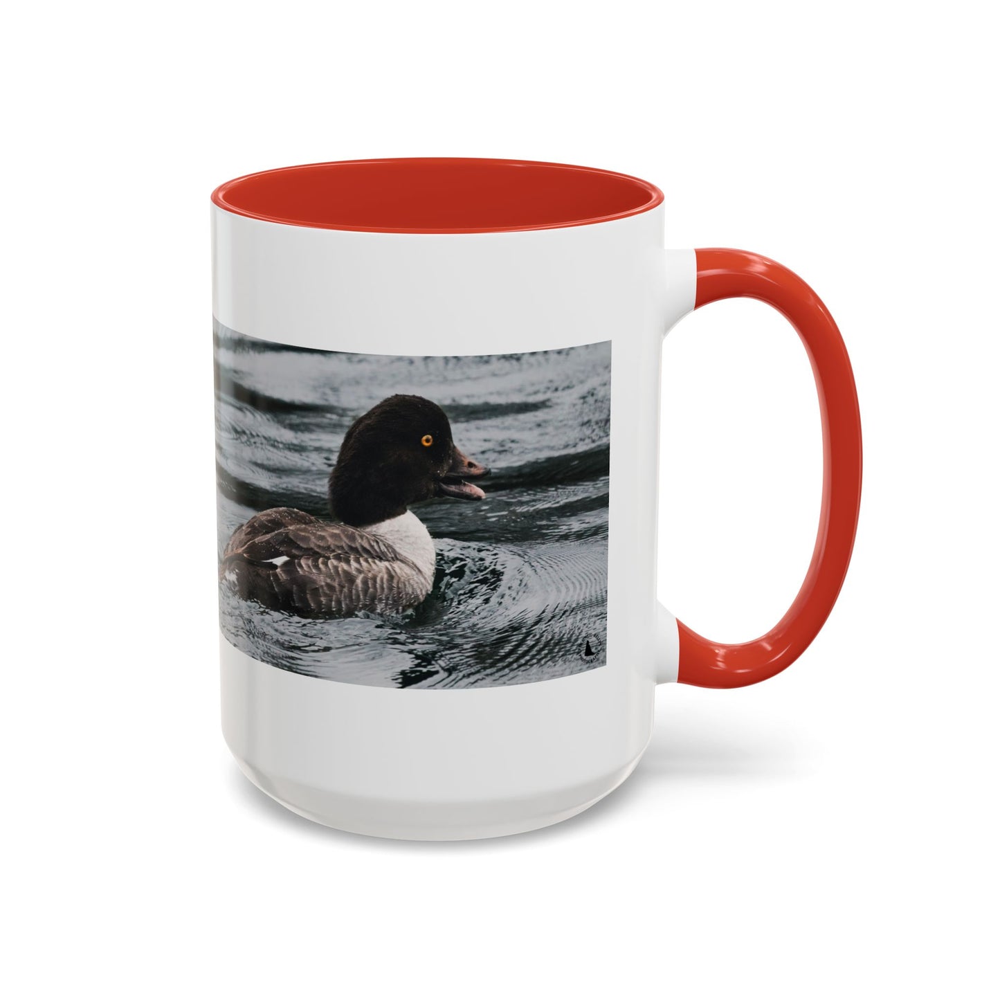 Goldeneye Duck Photo Accent Coffee Mug — Wildlife Nature Lover Gift (11/15 oz)