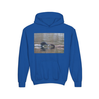 Youth Hoodie — Swimming Ducks Nature Photo Sweatshirt