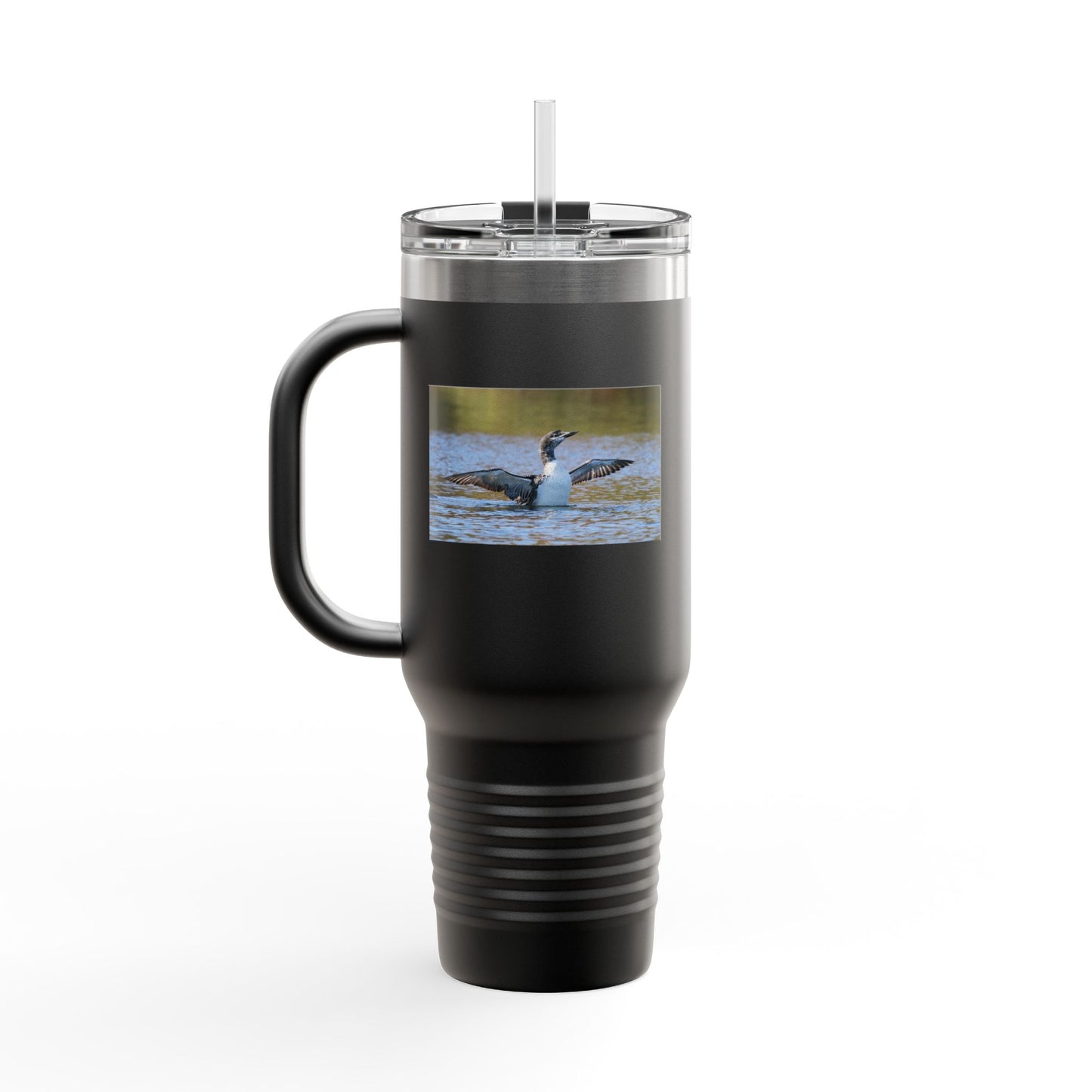 40oz Insulated Travel Mug — Loon Lake Wildlife Photo