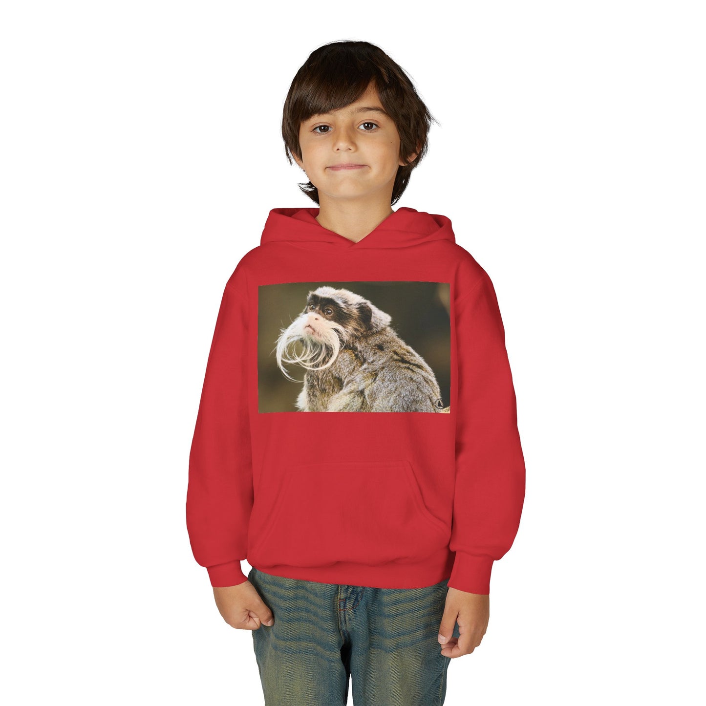 Youth Hoodie with Mustached Tamandua Anteater Photo – Cute Animal Kids Sweatshirt