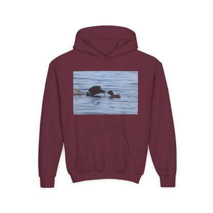 Duck Family Photo Hoodie — Youth Wildlife Nature Hoodie