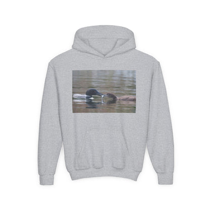 Youth Hoodie — Swimming Ducks Nature Photo Sweatshirt