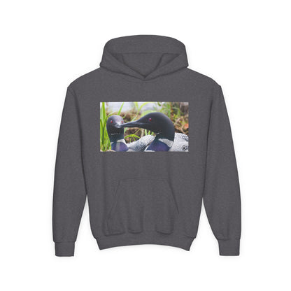 Youth Hoodie — Realistic Waterfowl Duck Photo Print
