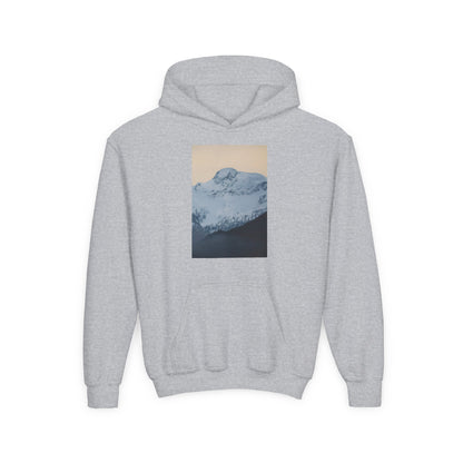 Mountain Mist Youth Hoodie – Snow Peak Graphic Pullover