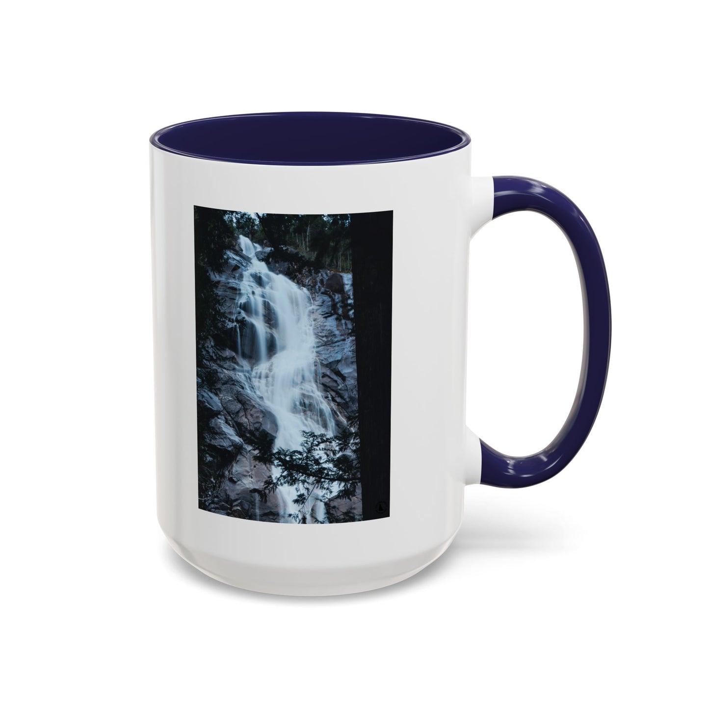 Waterfall Photo Accent Coffee Mug – Scenic Nature Travel Gift (11/15oz)