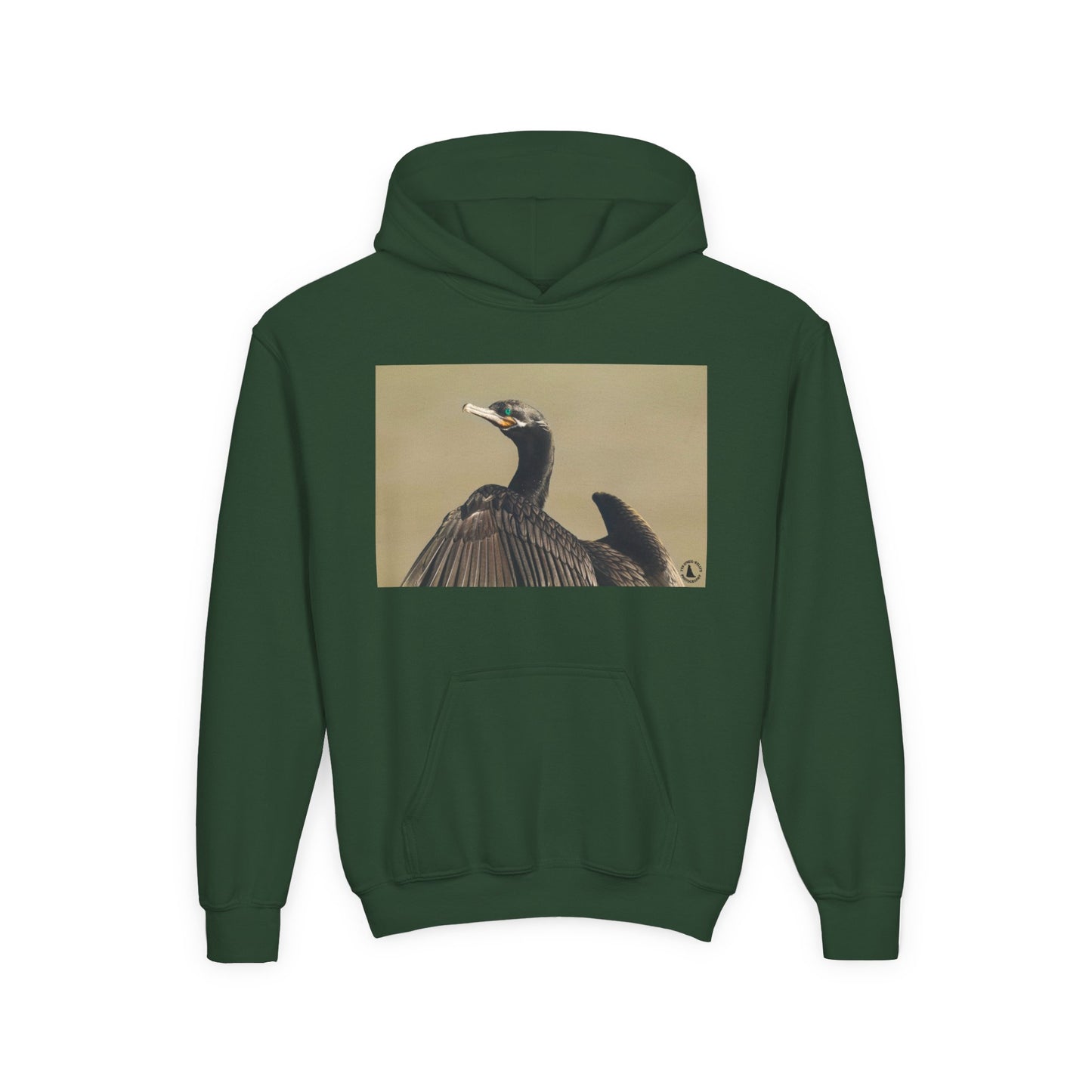 Cormorant Bird Photo Hoodie | Wildlife Photography Kids Sweatshirt