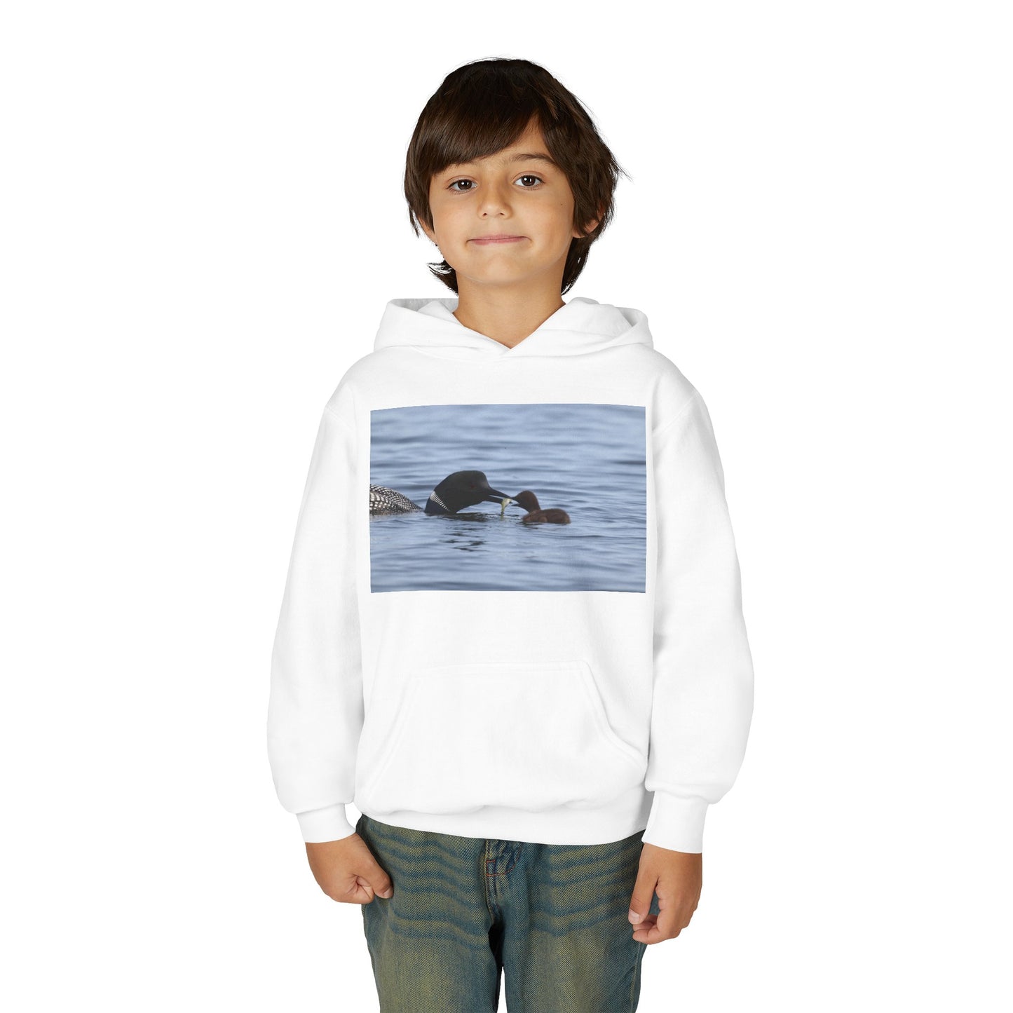 Duck Family Photo Hoodie — Youth Wildlife Nature Hoodie