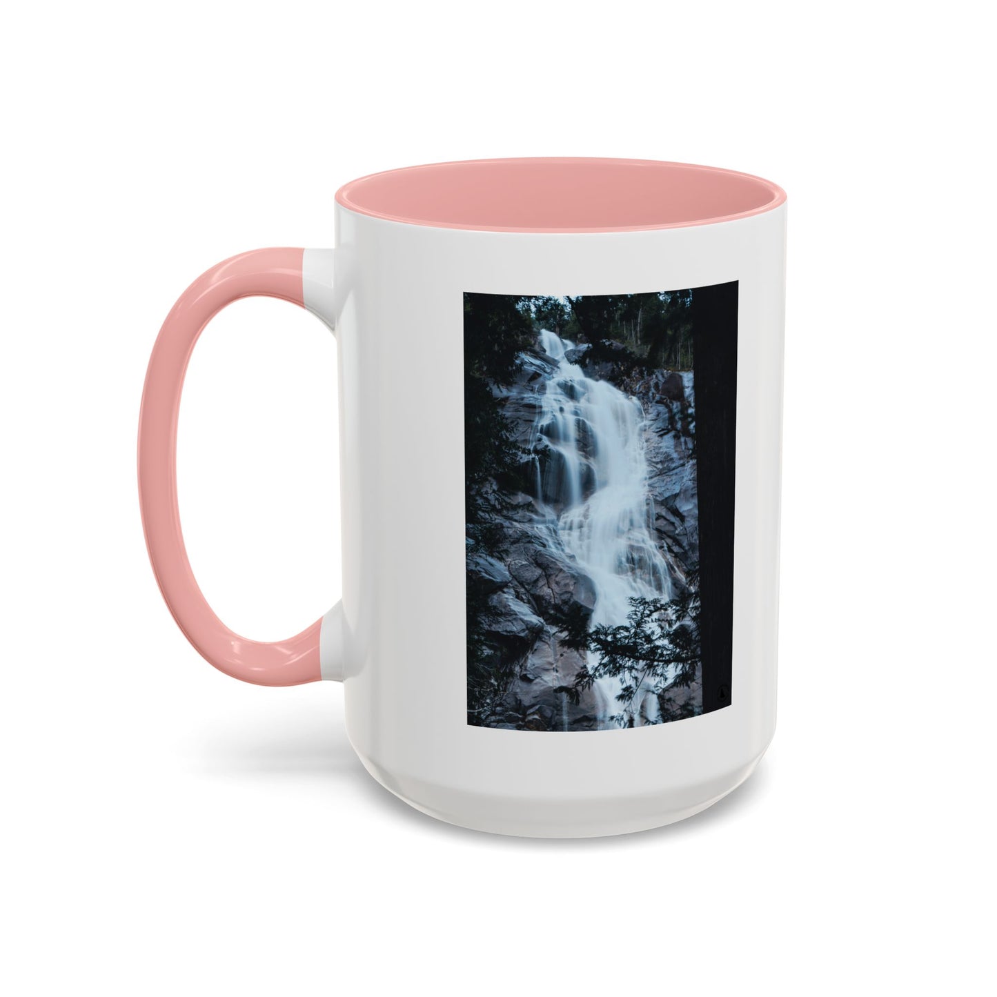 Waterfall Photo Accent Coffee Mug – Scenic Nature Travel Gift (11/15oz)