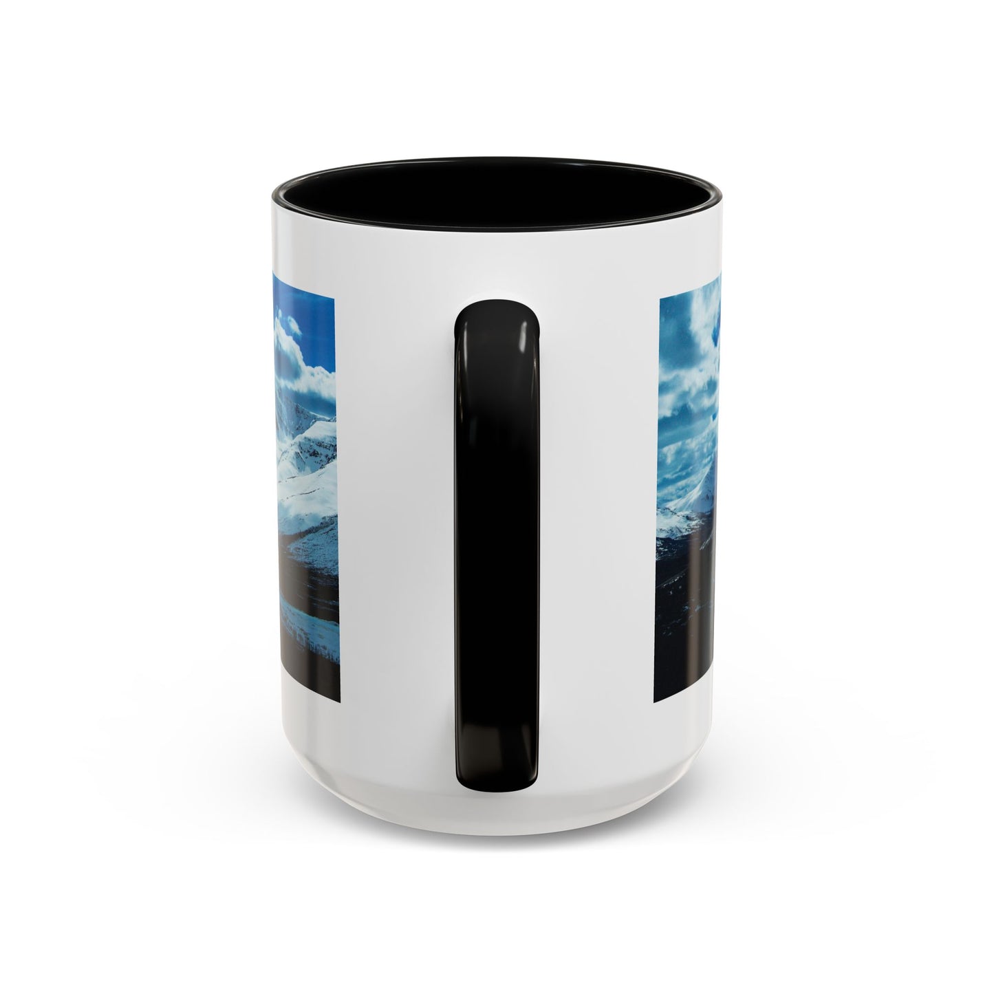 Mountain Landscape Accent Coffee Mug - Snowy Peaks Scenic 11/15oz